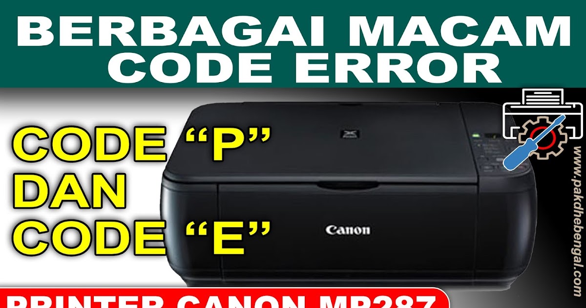 Tinta Printer Canon Mp287 Putus Putus