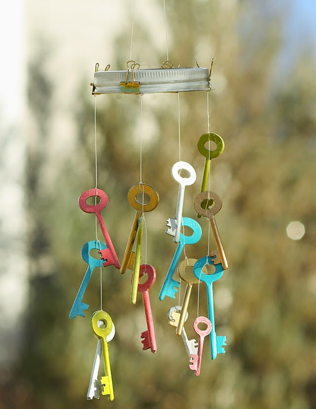 DIY // SKELETON KEY WIND CHIME Oh So Lovely Blog