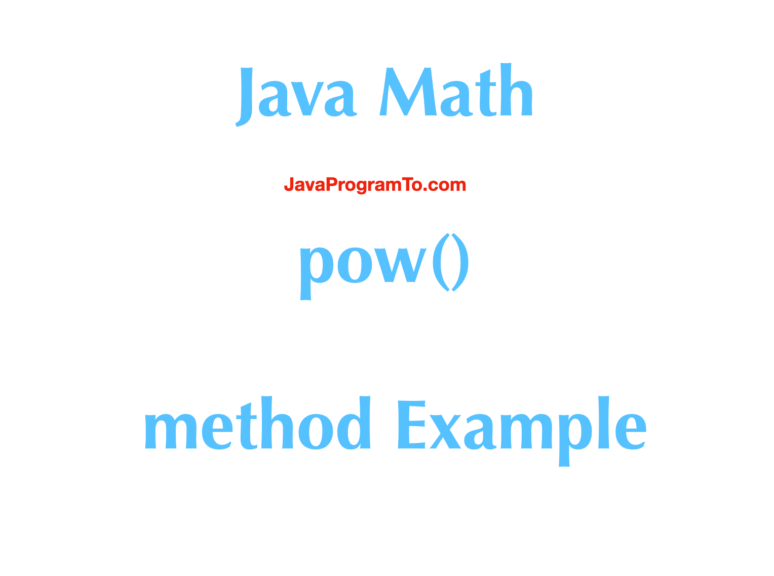Java’S Math.Pow: Advanced Calculations Made Easy – IUSJ