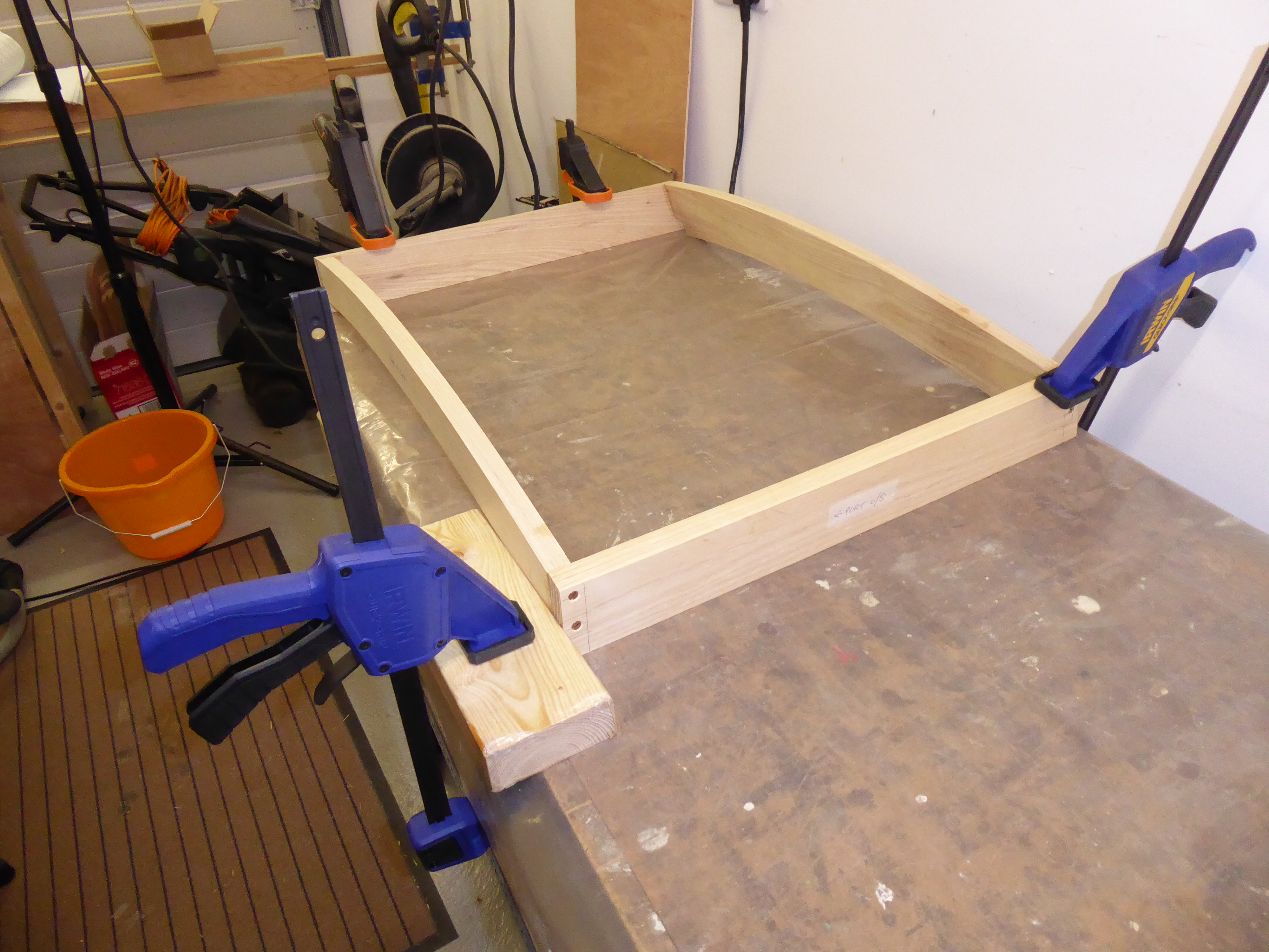 The Eynsham PocketShip Companionway Hood & Slide Frame Assembly