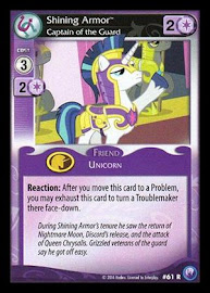 My Little Pony Shining Armor, Captain of the Guard Canterlot Nights CCG Card