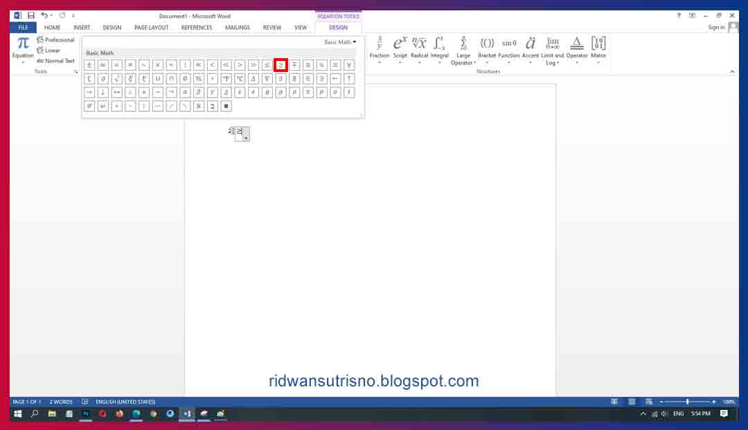 Simbol Lebih Besar Sama Dengan Di Word Cara Menyisipkan Simbol | Hot