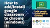 How to install / pin Google classroom in Windows!!!