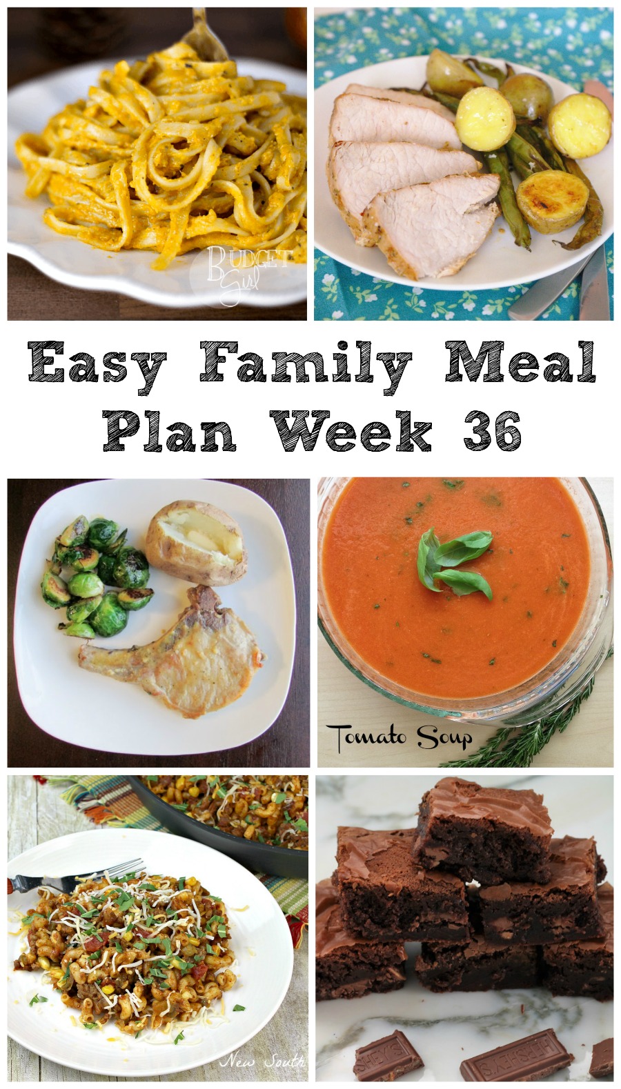 Cooking With Carlee: Easy Family Meal Plan Week 36