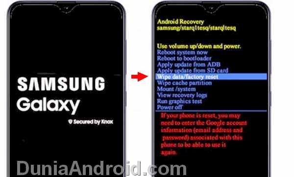 Cara Recovery Mode Reset Samsung A20s A30s A50s Dunia