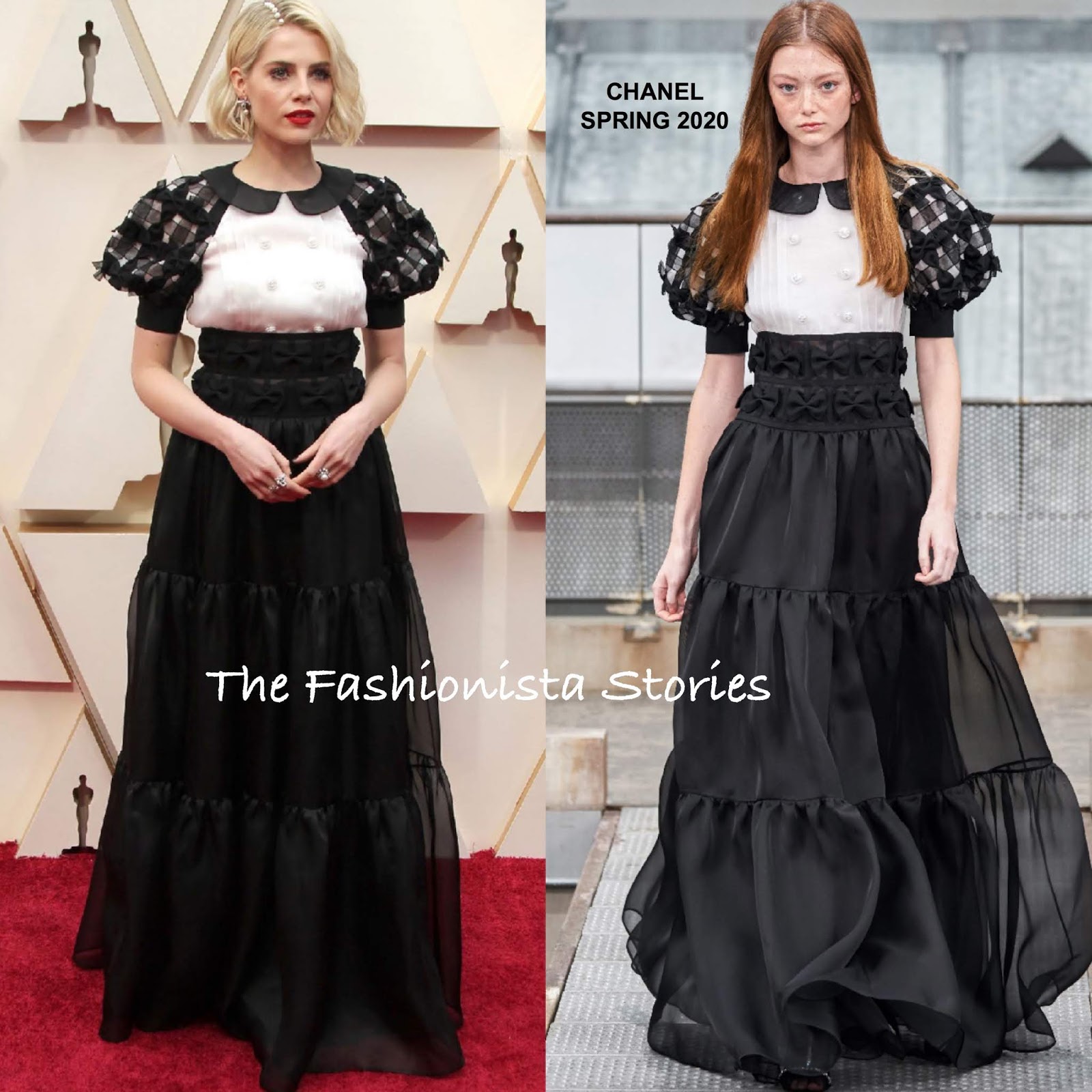 Margot Robbie's Vintage Chanel Dress at the Oscars 2020 | POPSUGAR Fashion