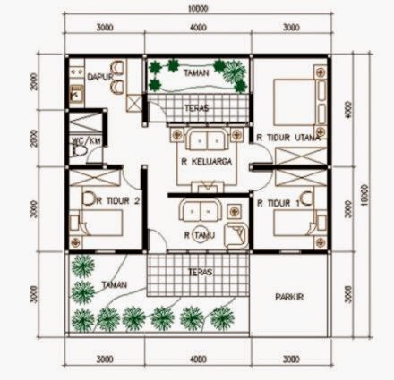 Desain Rumah Minimalis 1 Lantai 3 Kamar  Design Rumah 