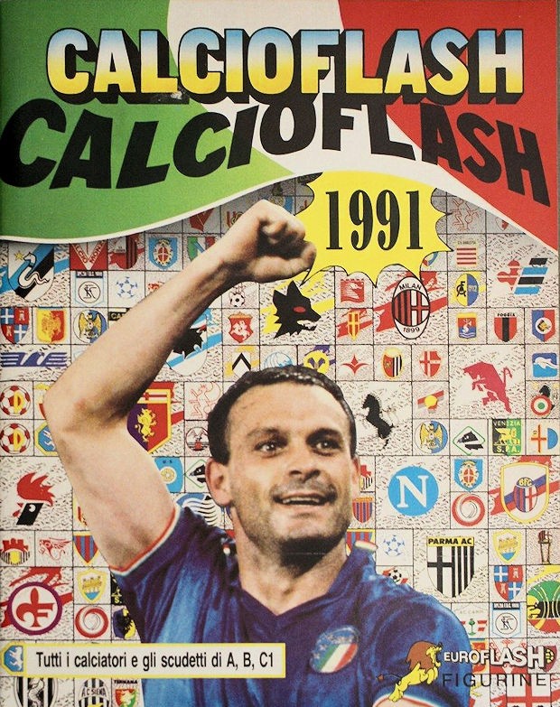 figurina CALCIATORI CALCIO FLASH 1990-91 NUMERO 272 ROMA VOLLER
