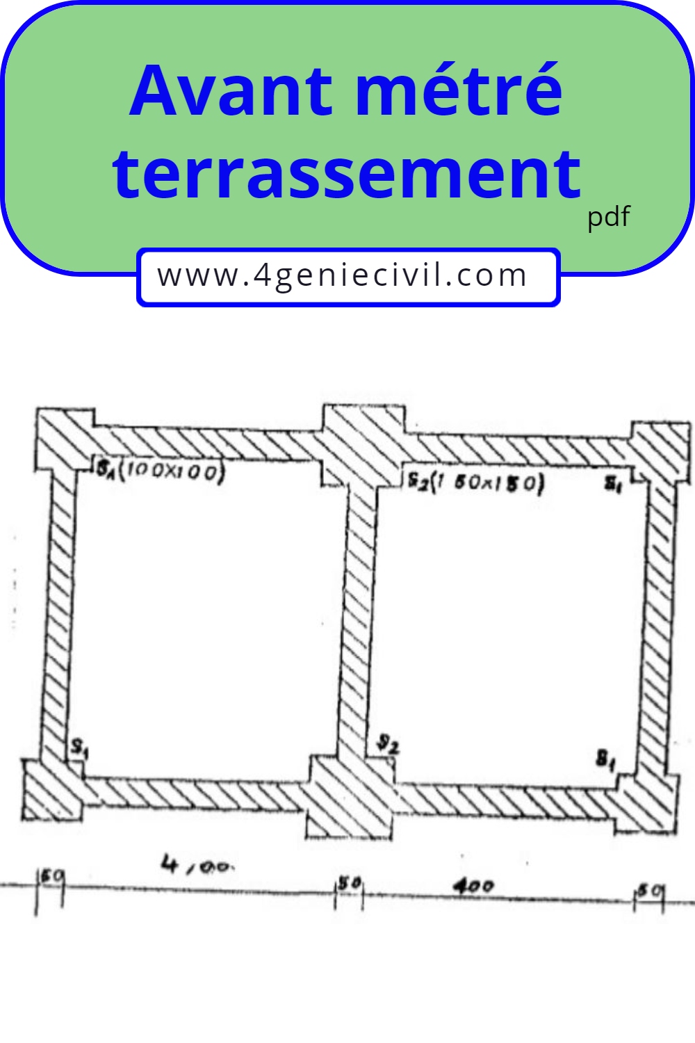 Avant métré terrassement - pdf