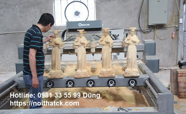Nhận Chạm khắc tượng gỗ CNC số lượng lớn ở Tphcm 0