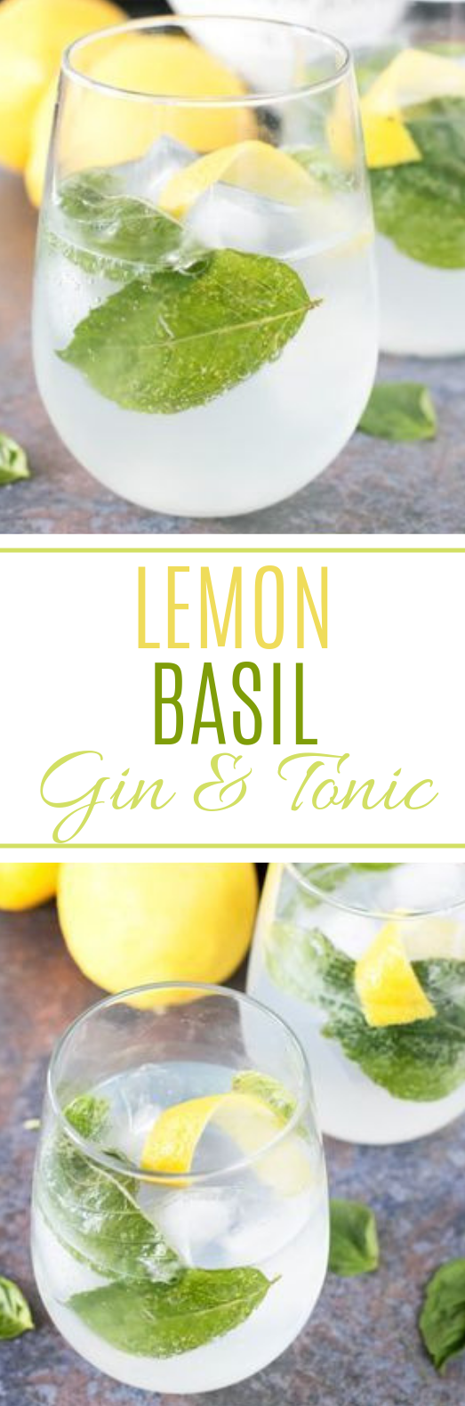 Lemon Basil Gin & Tonic