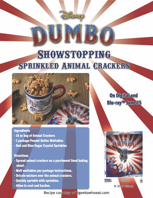 Disney's live action DUMBO Sprinkled Animal Crackers recipe