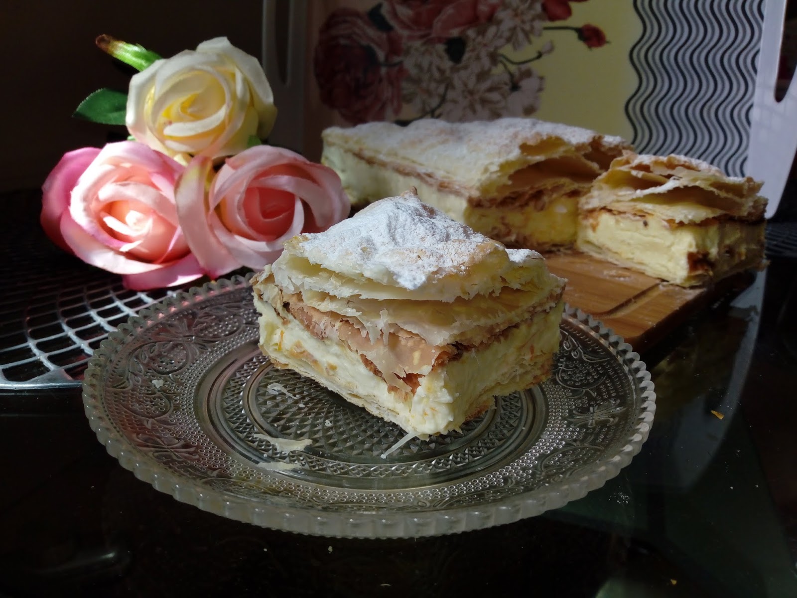 Waniliowe Improwizacje Napoleonka z kremem pomarańczowym