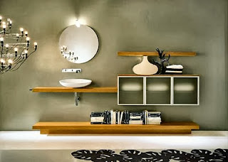 Paredes en baños modernos - Colores en Casa