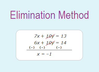 10 Math Problems: How to Solve Equations by Elimination Method?