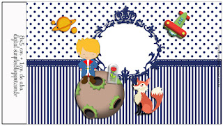 Pequeño Principito: Etiquetas para Candy Bar para Imprimir Gratis. Etiquetas de Pequeño Principito para imprimir gratis.