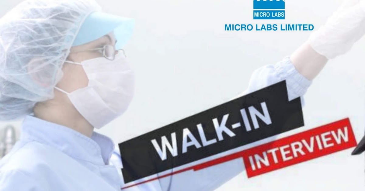 Micro Labs Walkin for ProductionQCQA on 25 Jan 2020 Pharma Jobs