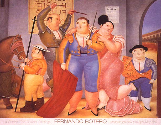 Tranh Botero, Tranh sơn dầu