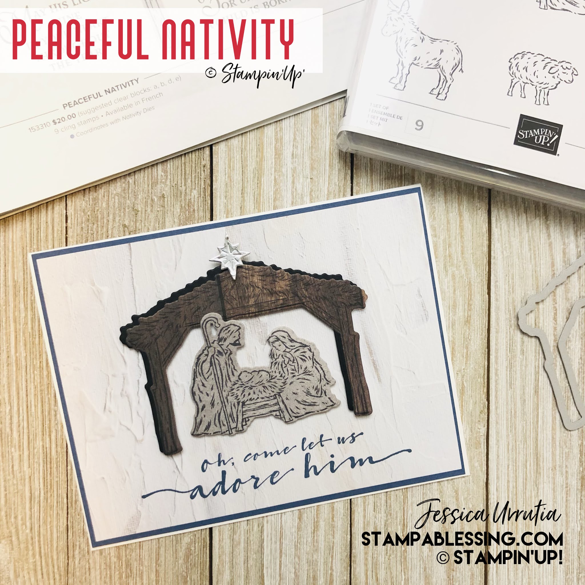 Stamp a Blessing Peaceful Nativity Stampin'Up!