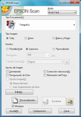 epson scan en impresoras epson