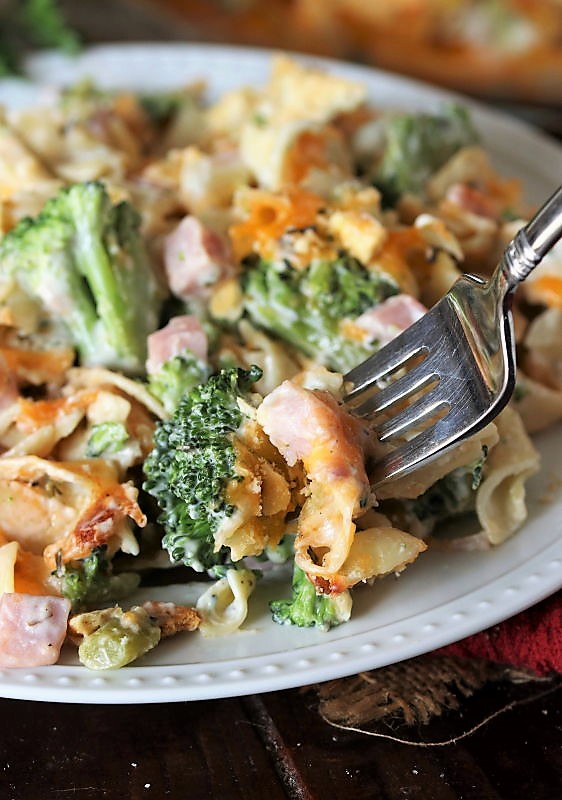 Cheesy Ham & Broccoli Casserole The Kitchen is My Playground