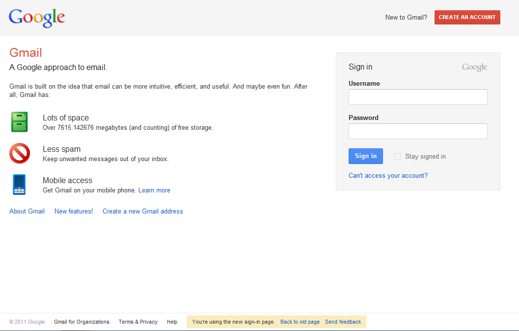 Preview Gmail New SignIn Page A part of Google redesign The Next