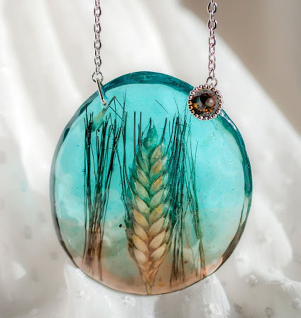 Colorful Art and Nature Resin Jewelry by PAGANEuniques / The Beading Gem