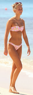 English: Erin Heatherton Pink Bikini Barbados