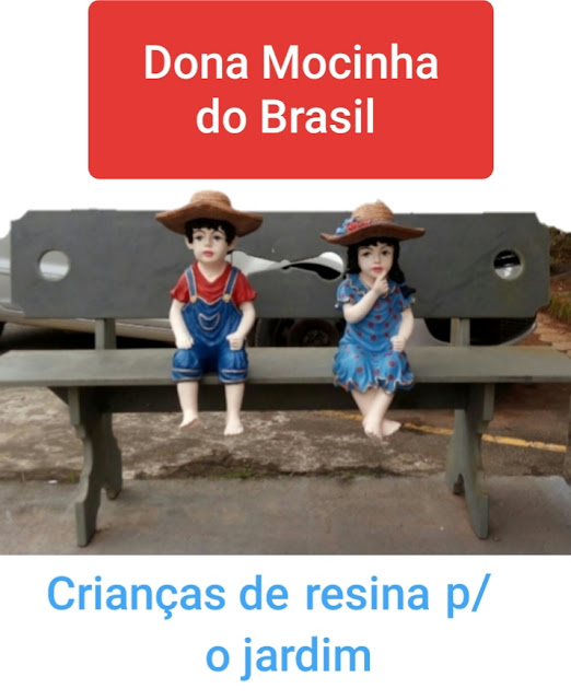 CRIANÇAS DE RESINA PARA O JARDIM