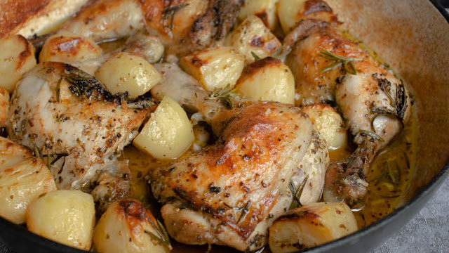 Baked Greek Chicken Maryland (Best recipe) - Lisa's Lemony Kitchen