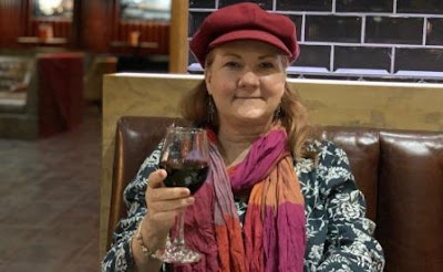 Hard Rock Cafe Hard Rock Cafe - Karen with glass of wine