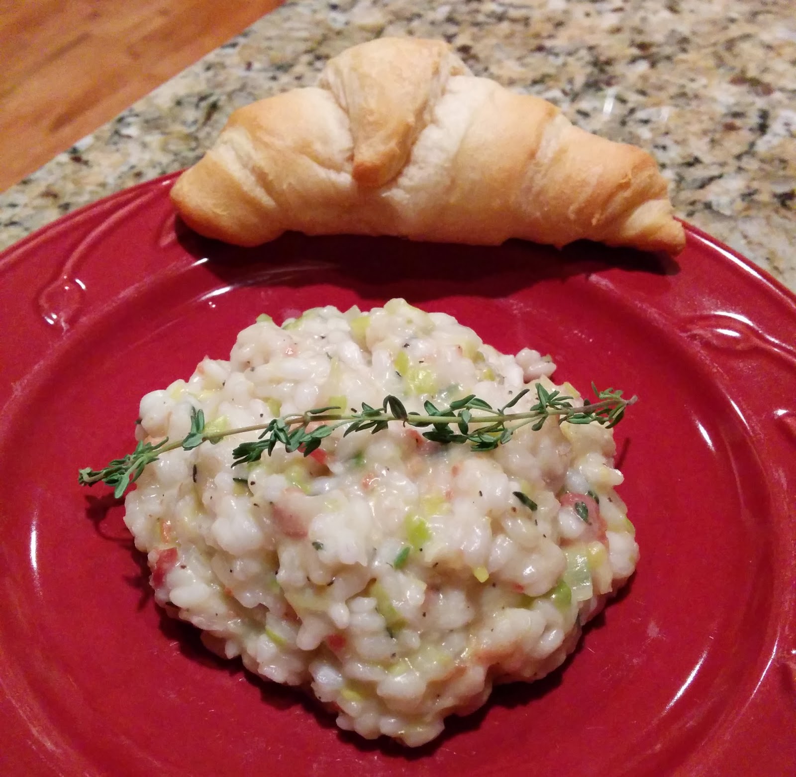 La Mia Dolce Vita in Italia Bacon and Leek Risotto