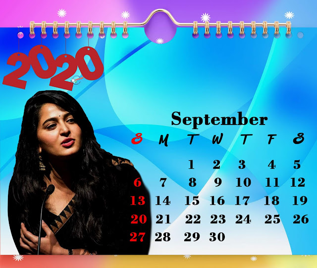 2020 September Calendar Anushka