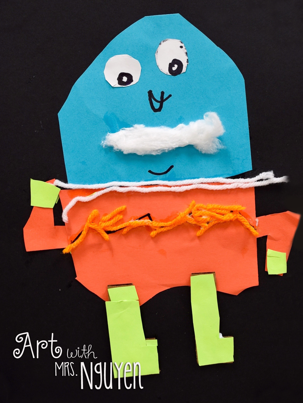 Kindergarten Texture Monsters (K) Art with Mrs. Nguyen