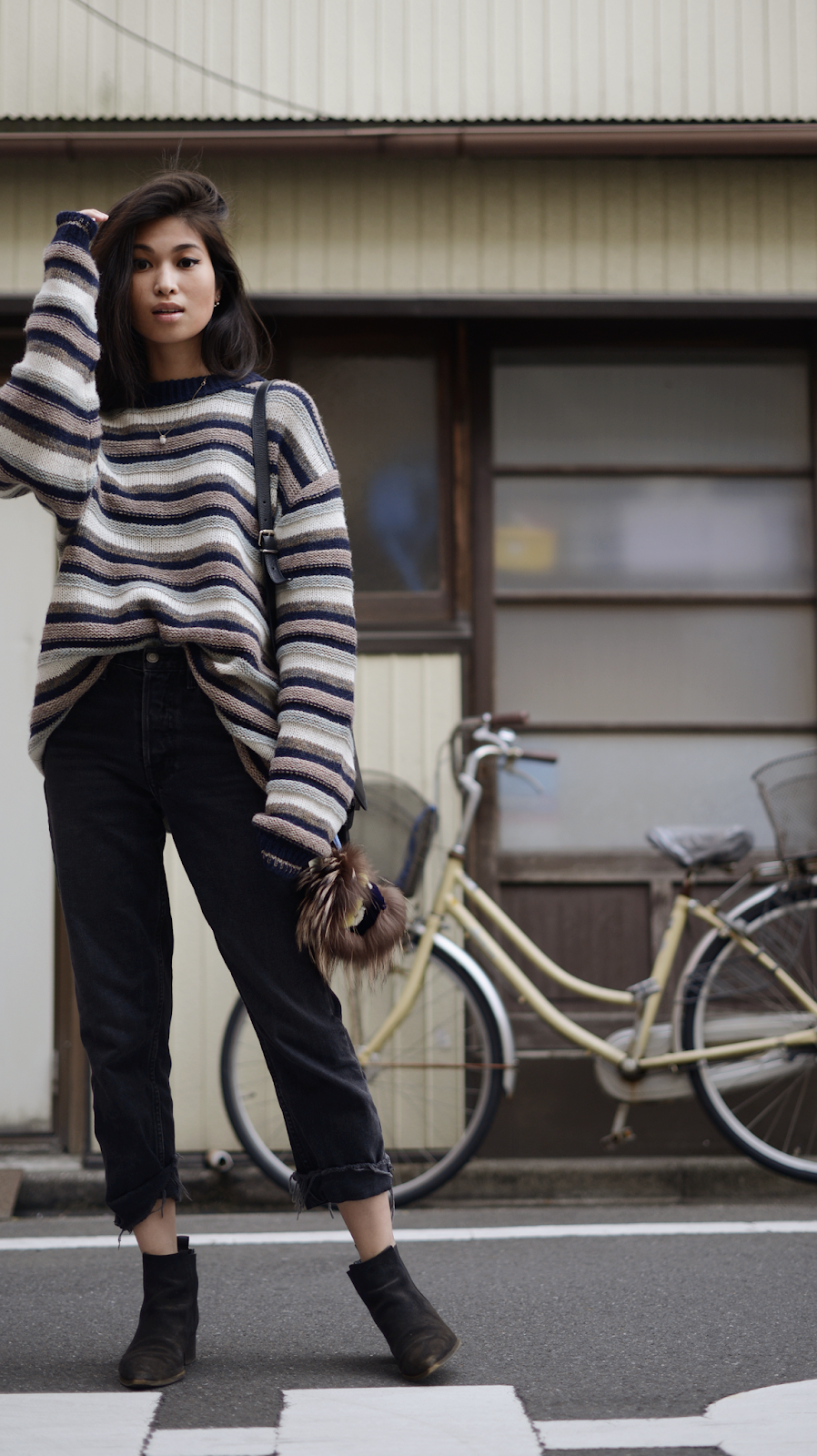 Acne Studios Sweater, Oversized Knit, Streetstyle Tokyo, Japan Living / FOREVERVANNY.com
