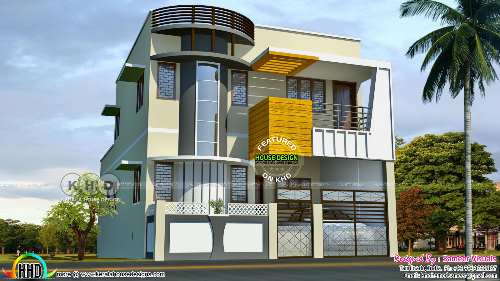 2080 Square Feet 3 Bedroom Modern House Kerala Home Design