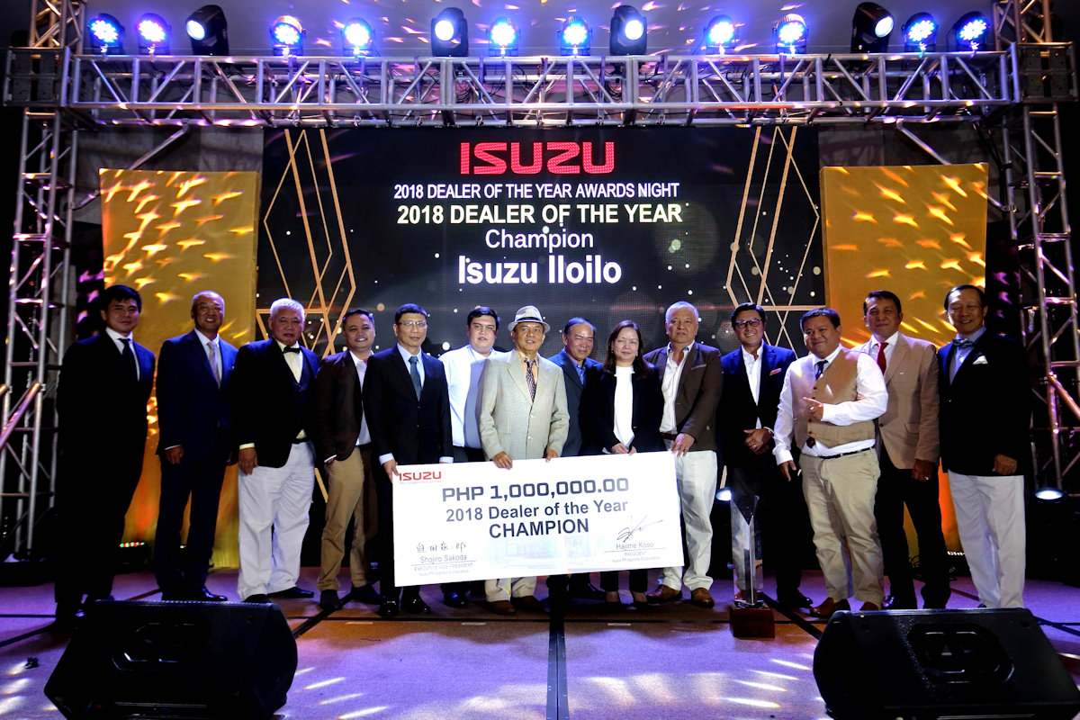 Isuzu Iloilo is Isuzu Philippines's Dealer of the Year in 2018