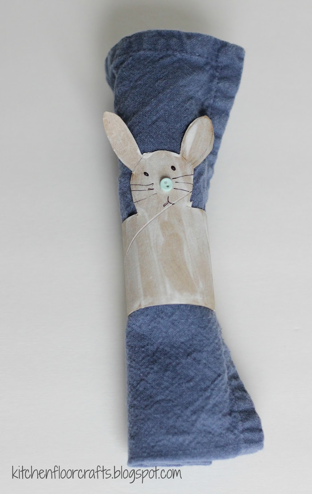 Kitchen Floor Crafts Cardboard Tube Easter Bunnies