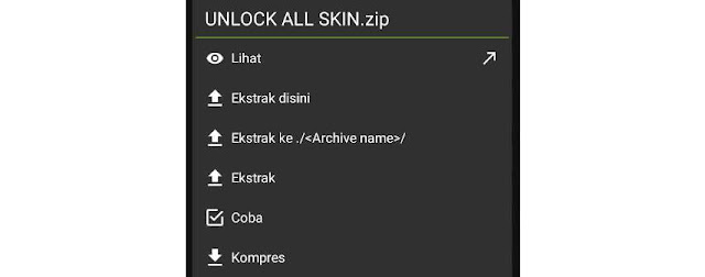 Extract the Mobile Legends Skin Script file