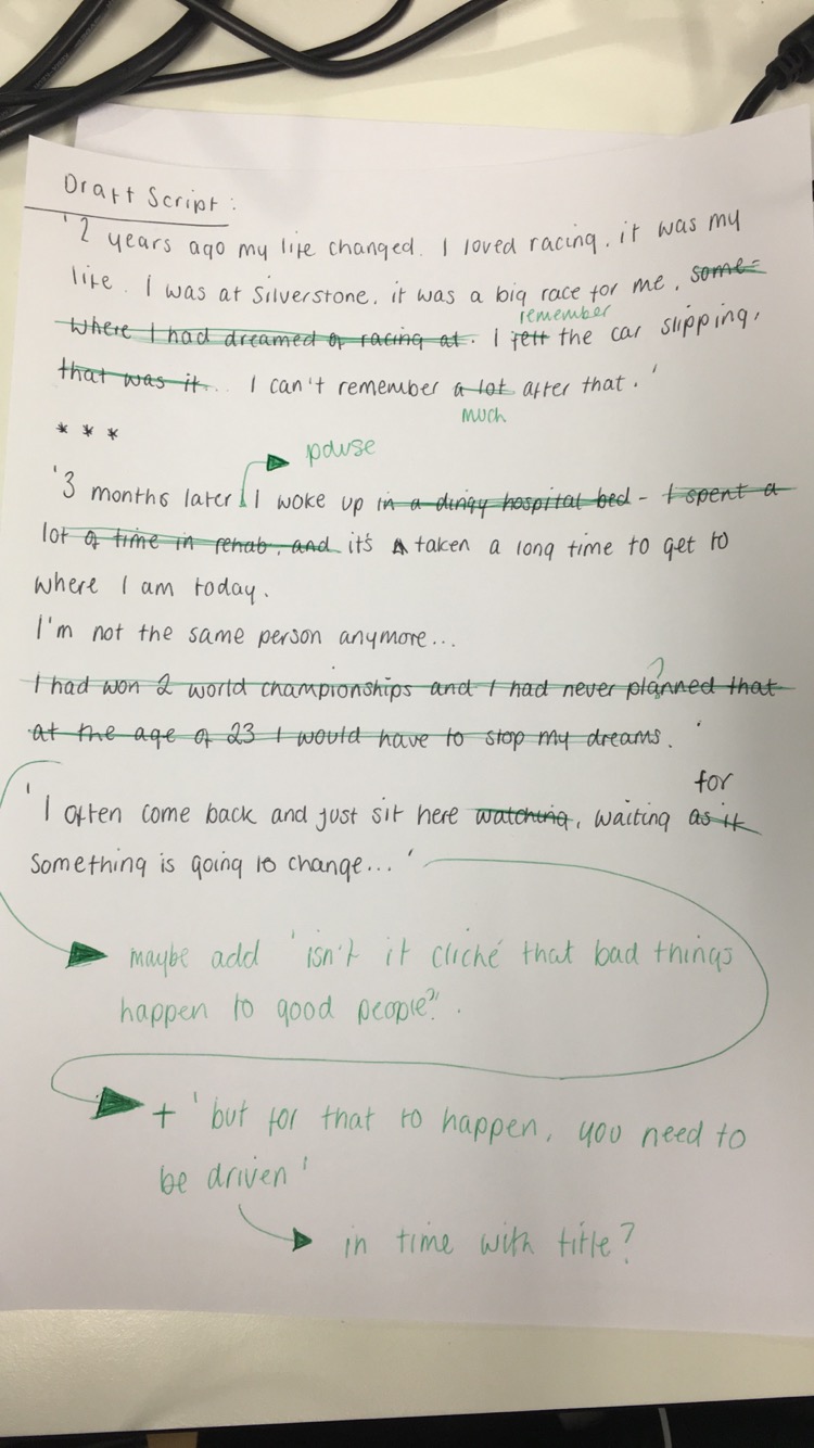 Amy s Media Blog Production Voice over Script