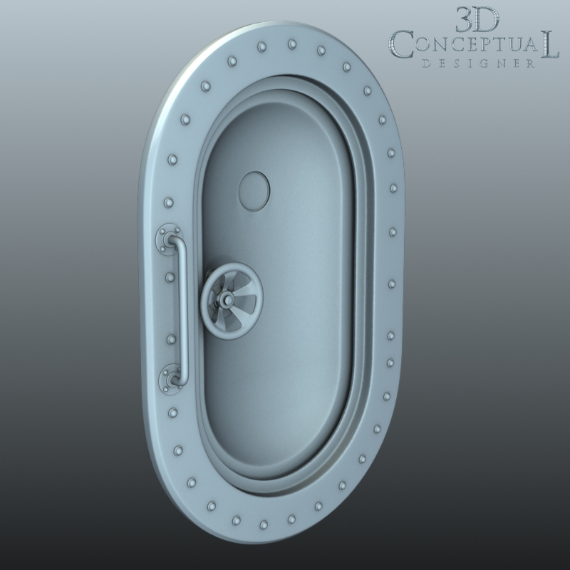 3DconceptualdesignerBlog 3D Model Sales Part IV The Submarine Door/Hatch