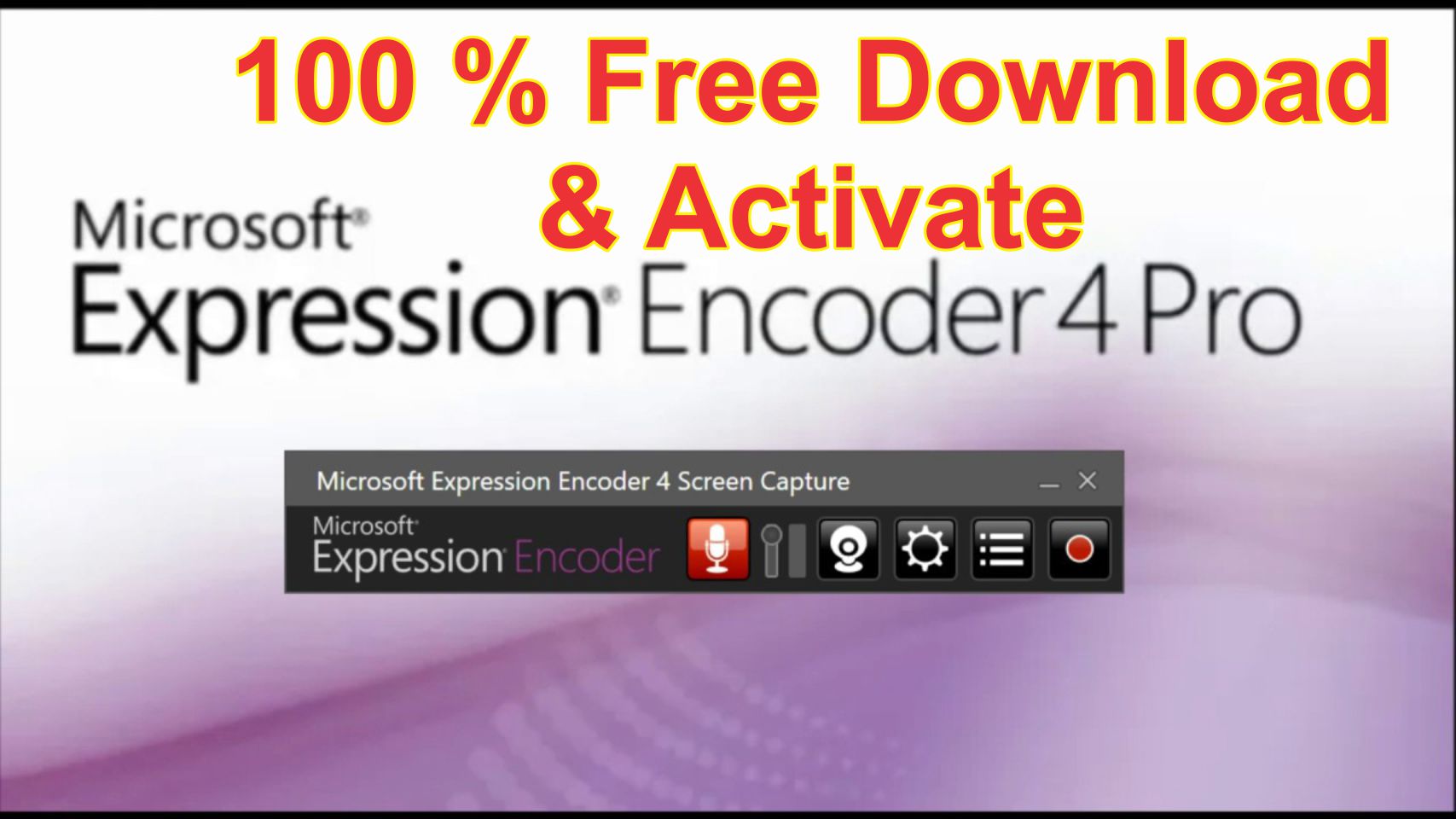 Microsoft expression encoder 4 pro for windows 10 /7