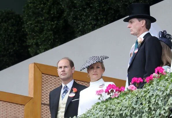 Queen Elizabeth, Duchess of Cornwall, Countess of Wessex, Prince Harry and Meghan Markle, Duchess of Sussex