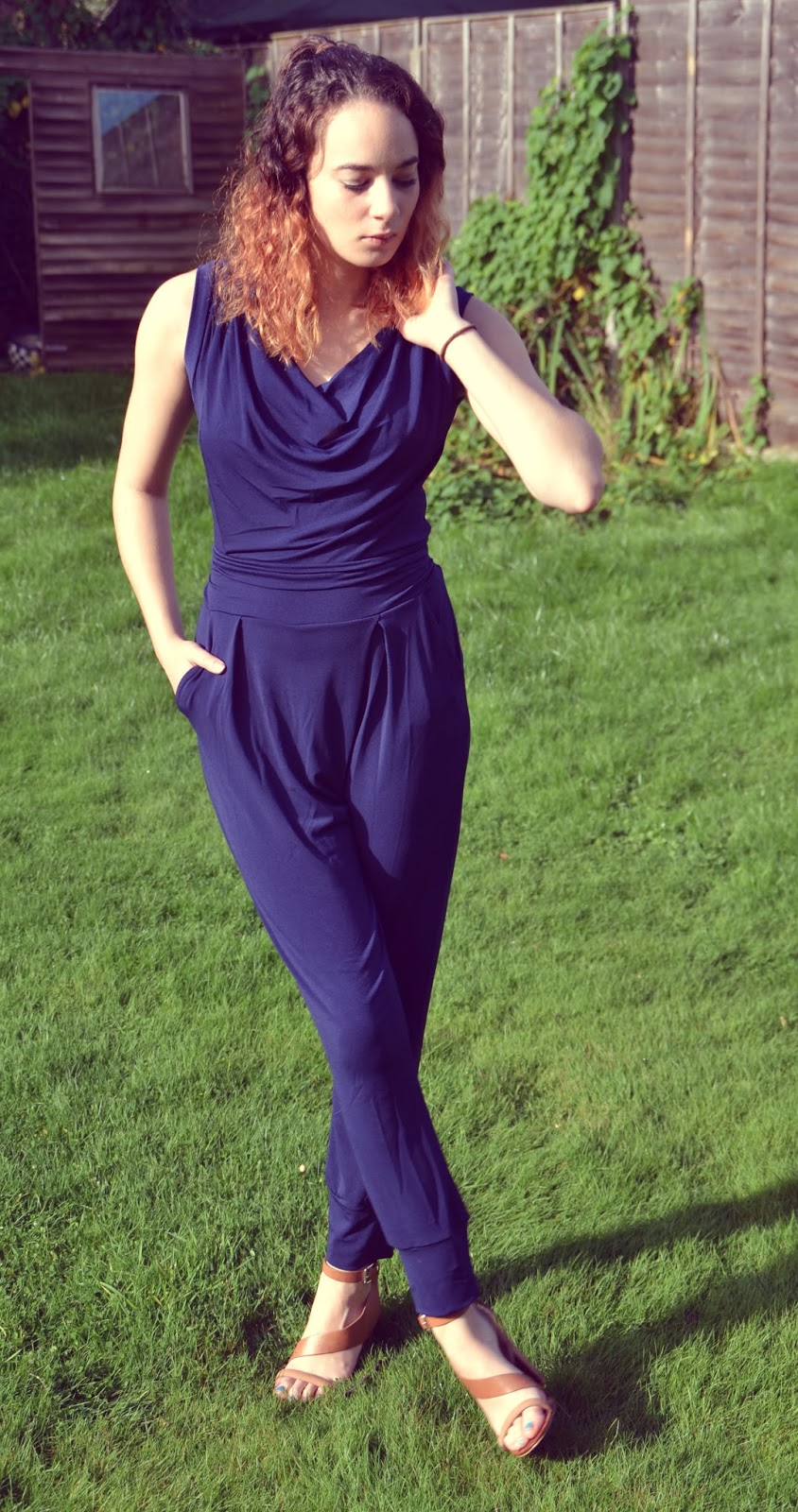 Navy Jumpsuit