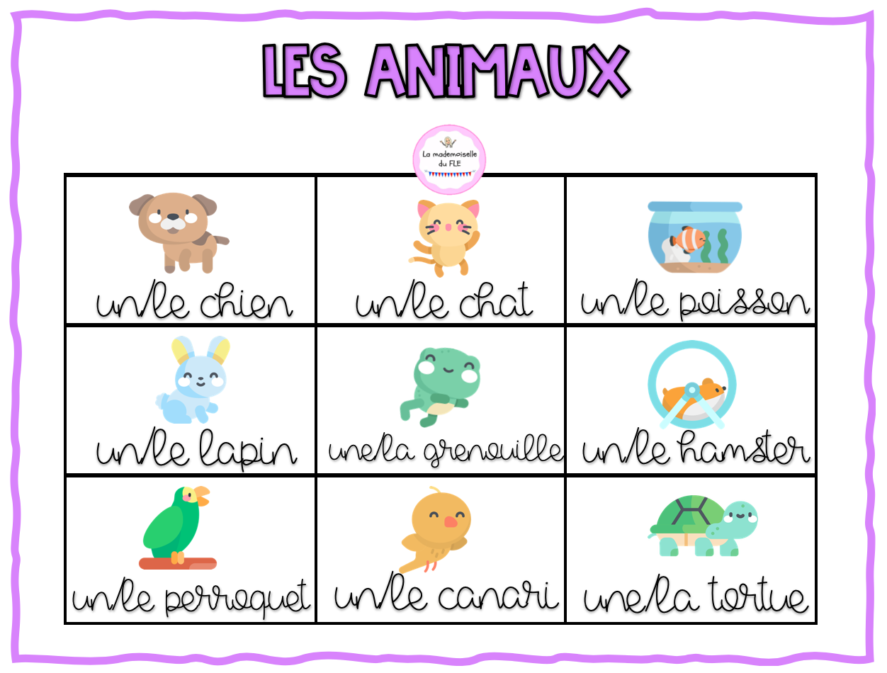 Les animaux Les animaux