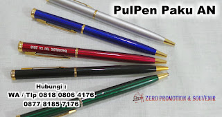 Jual Souvenir Pen Paku - Pulpen Paku Stainless