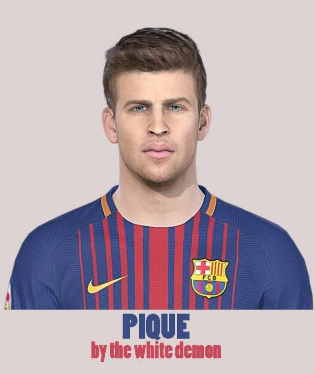 Gerard Piqué New Face (Barcelona) PES 2018 PATCH PES
