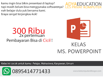 les komputer ms. power point di bogor - juli 2020