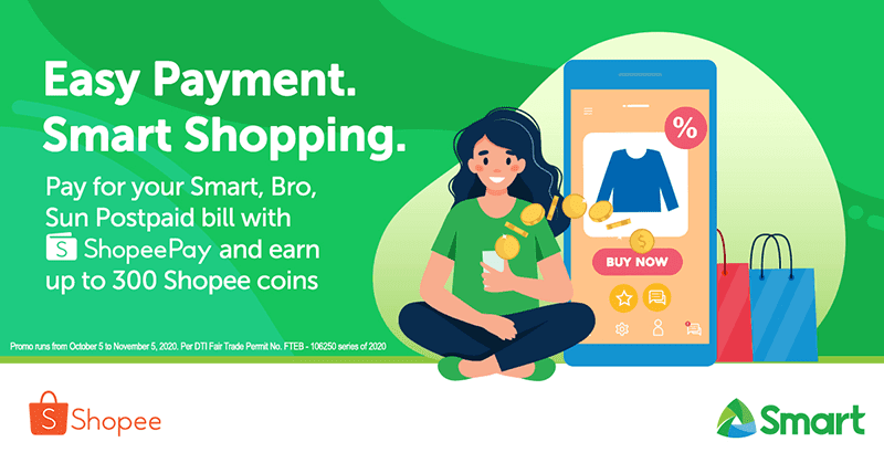 Smart, Shopee team up for ShopeePay, an easy way to pay your Postpaid Bill Smart, Shopee team up for ShopeePay, an easy way to pay your Postpaid Bill