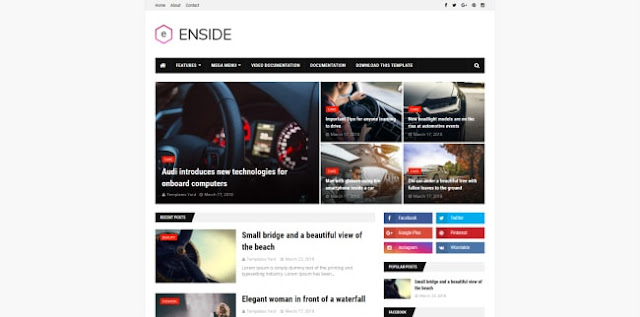 Enside Blogger Template